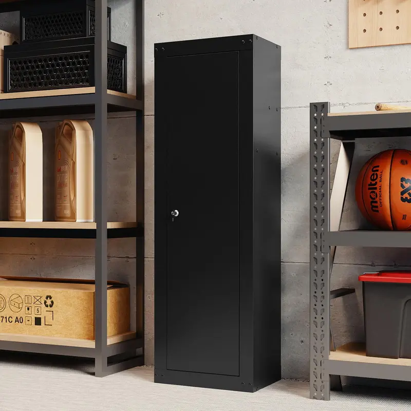 Eight-Gun Rifle Safe – Large Capacity Locking Cabinet with Adjustable Shelves and Gun Racks 2