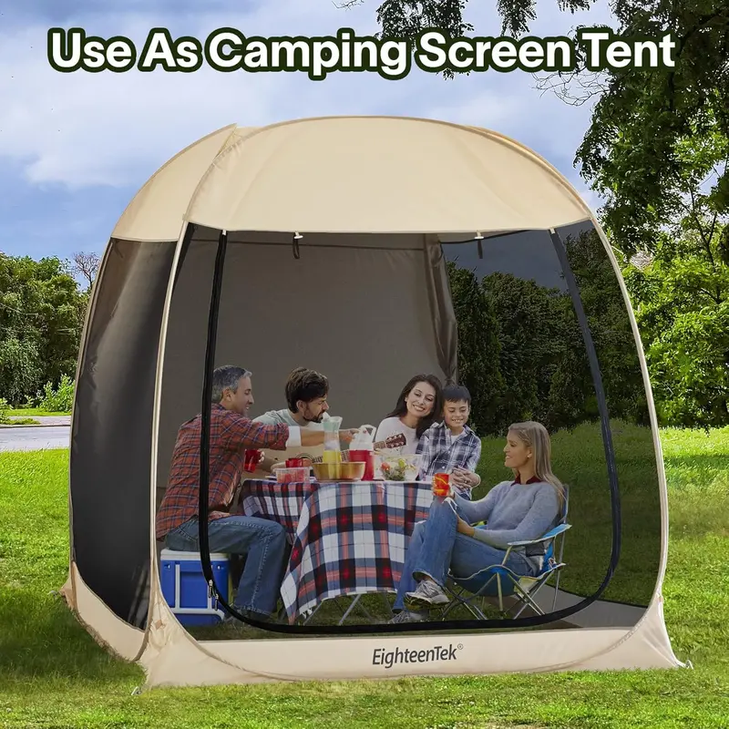 EighteenTek Automatic Pop-Up Trunk Tent for SUVs and Cars – Quick-Setup Vehicle Camping Tent