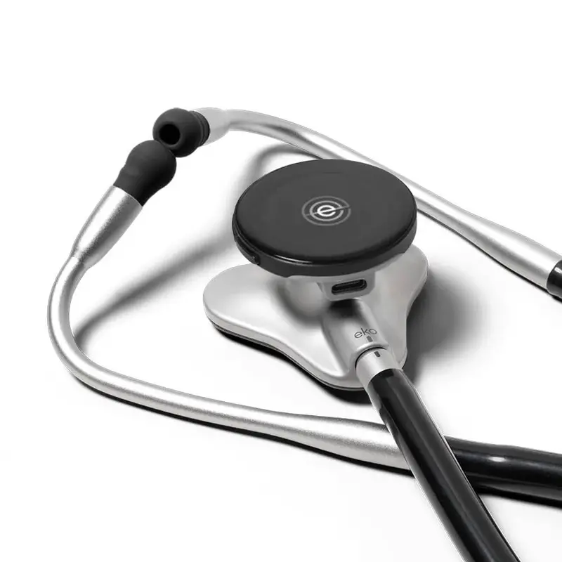 Eko Digital Stethoscope – Bluetooth Audio + 3-Lead ECG with Full-Color Diagnostic Display