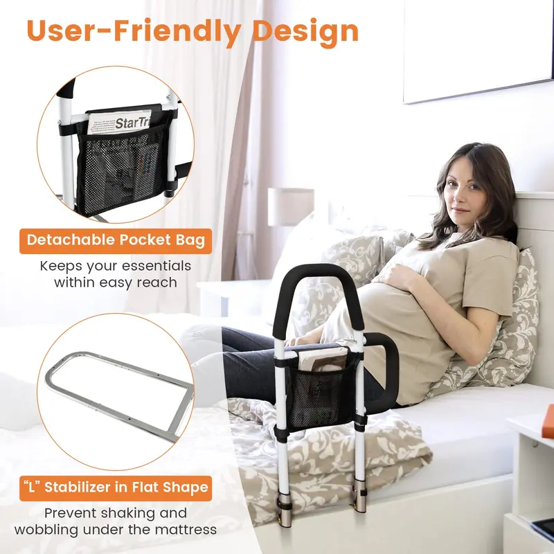 Elderly Bed Rail Support System – Medical-Grade Mobility Assist Bar