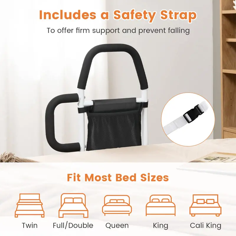 Elderly Bed Rail Support System – Medical-Grade Mobility Assist Bar