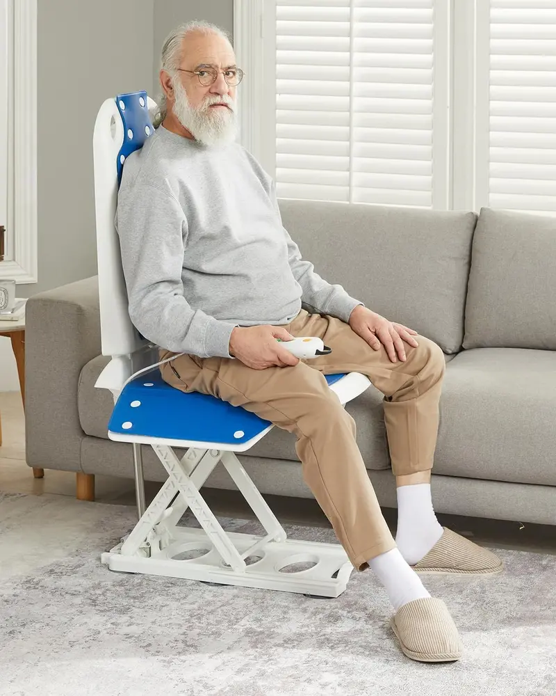 Electric Floor Lift Chair – Assistive Standing Aid for Seniors, 20" Height Adjustment, 300 lb Capacity 2
