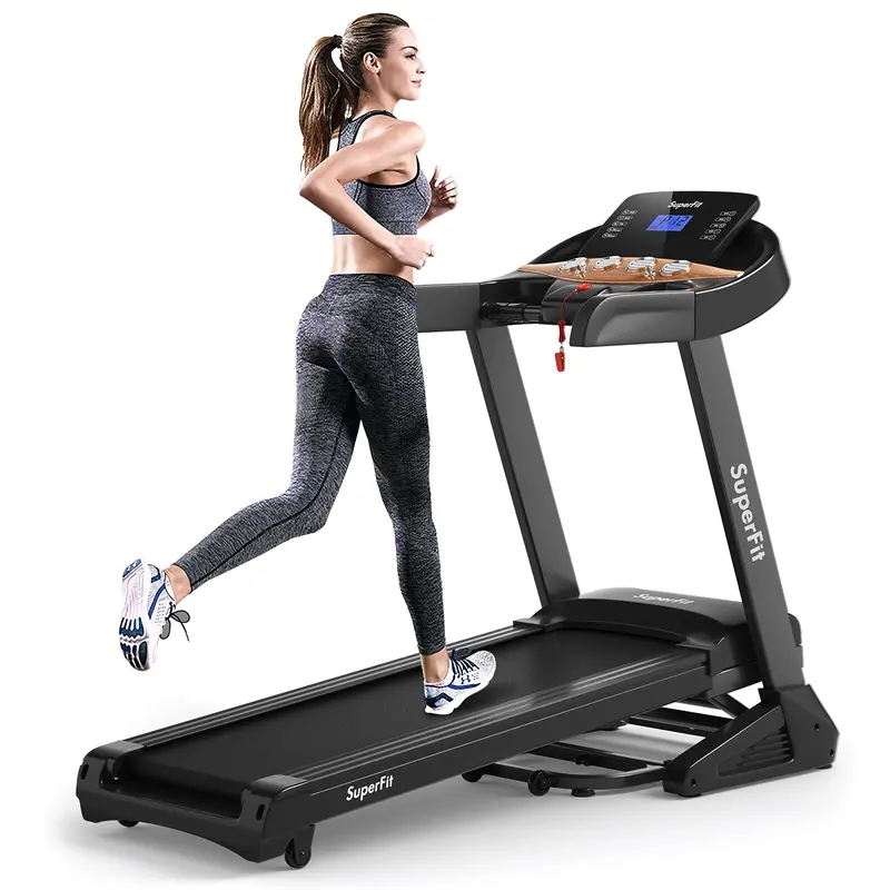 Electric Folding Treadmill – 3.75HP Motor, Incline Function, App Integration, and 15 Workout Programs