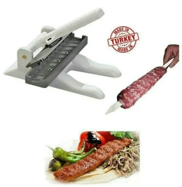 Electric Kebab Maker Grill – Rotisserie Stringer Box Machine for Beef, Vegetables, and BBQ Skewers