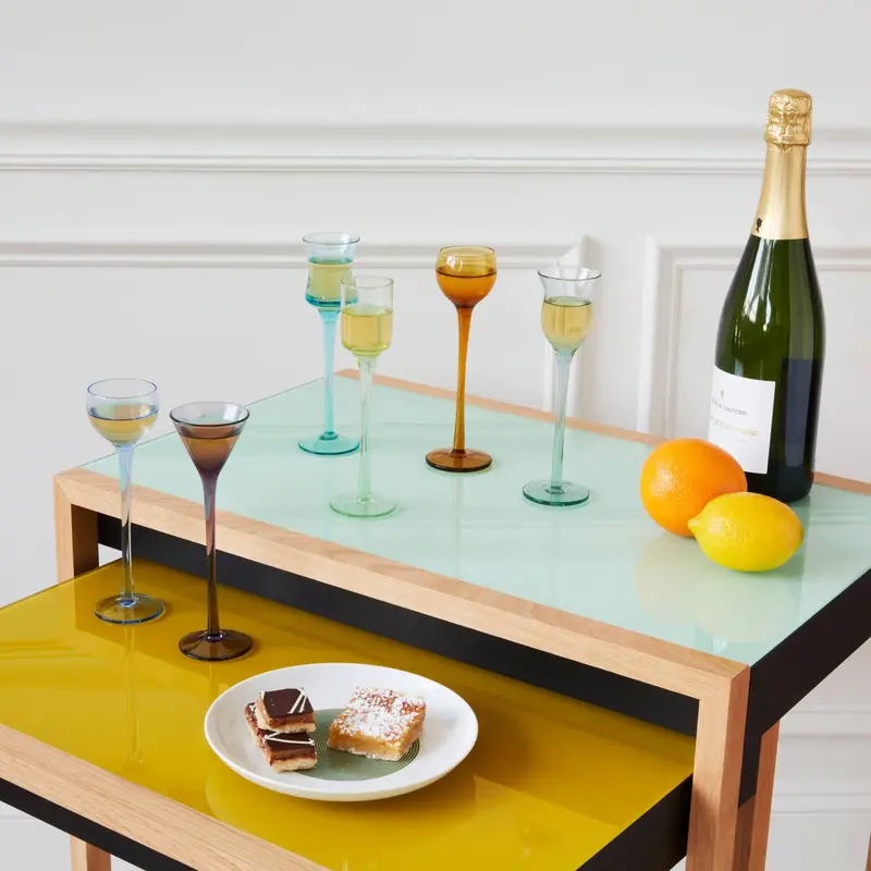 Elegant Long-Stem Cordial Glass Set