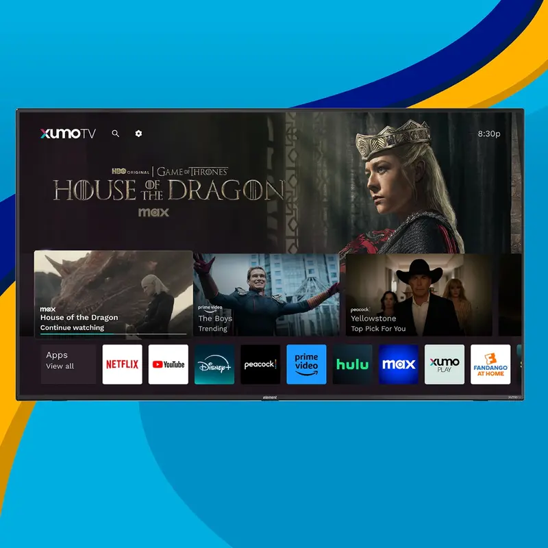Element 43-Inch Xumo Smart TV – 4K UHD, Dolby Vision, HDR Support & 120Hz Performance