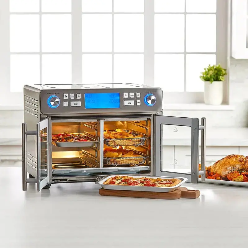 Emeril Lagasse Dual-Zone 360° Air Fryer Oven – 25-Quart Combo for Simultaneous Cooking