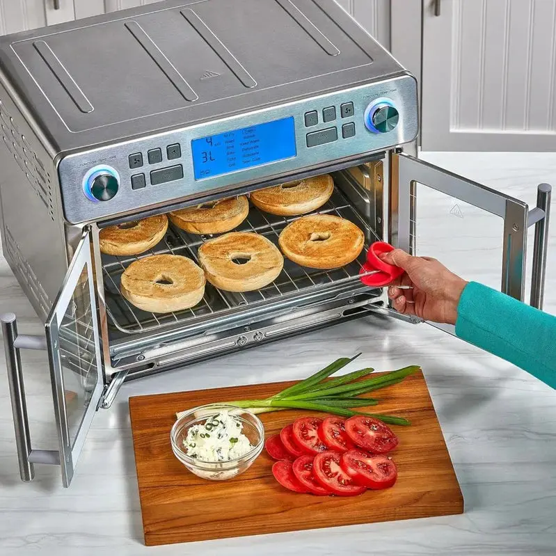 Emeril Lagasse Dual-Zone 360° Air Fryer Oven – 25-Quart Combo for Simultaneous Cooking