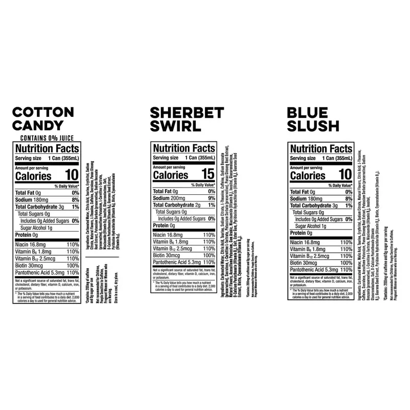 Energy Slush Variety Pack – 12-Fl-Oz Cans, 18-Count Assortment