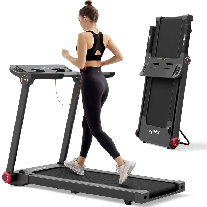 Entry-Level Folding Treadmill – 3.75 HP Freestanding Model with 12 Workout Programs and App Support