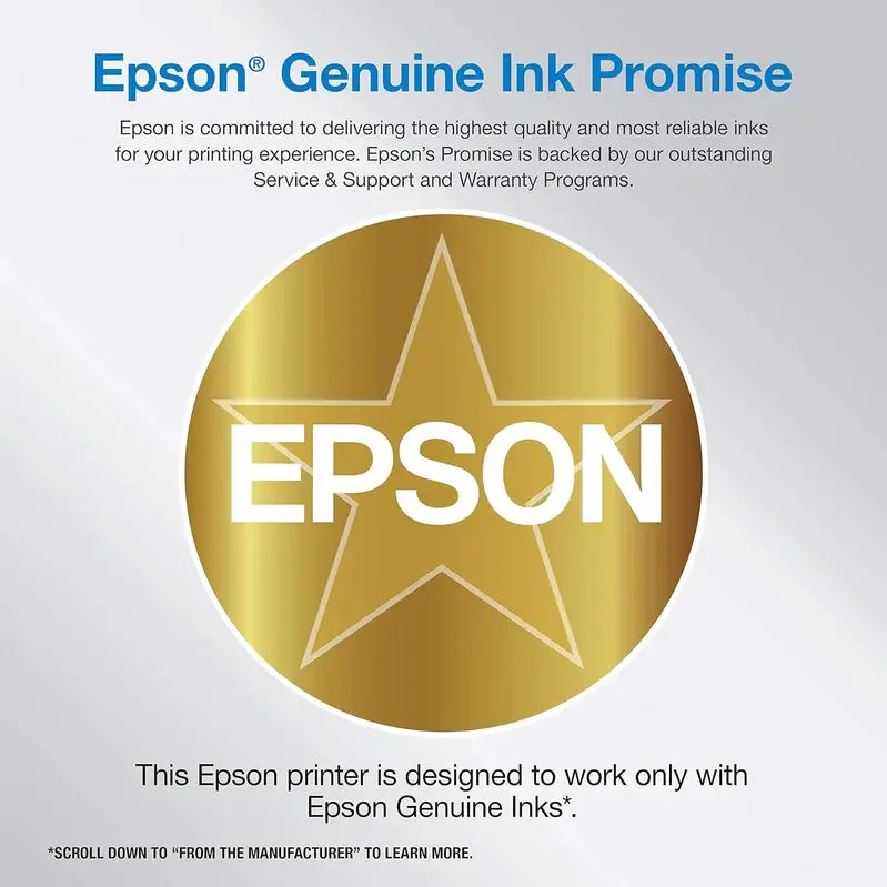 Epson EcoTank ET-4800 Wireless All-in-One Printer – Inkjet, Scanner, Copier, Fax with ADF & Ethernet