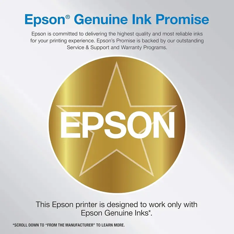 Epson EcoTank ET-4800 Wireless All-in-One Printer — Print/Scan/Copy/Fax, ADF, Ethernet, White