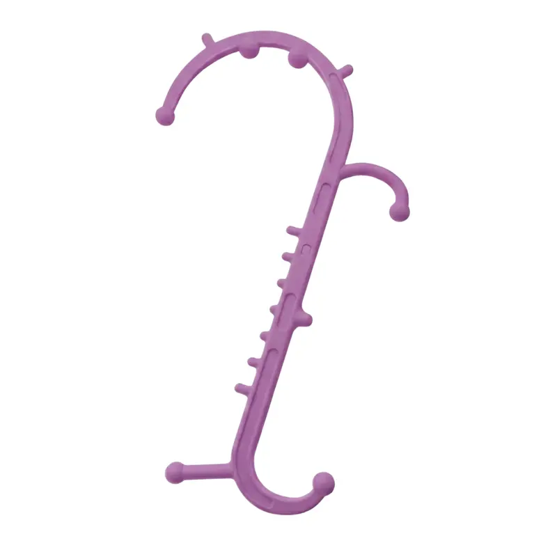 Ergonomic Dual-Handle Massage Stick with Dual Hook Design & Targeted Pressure Nodes