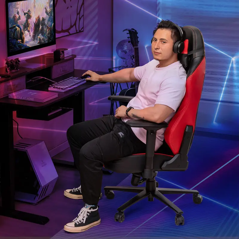Ergonomic Gaming Chair – 360° Swivel, 4D Armrests, Adjustable Recline, and Tension Control 2