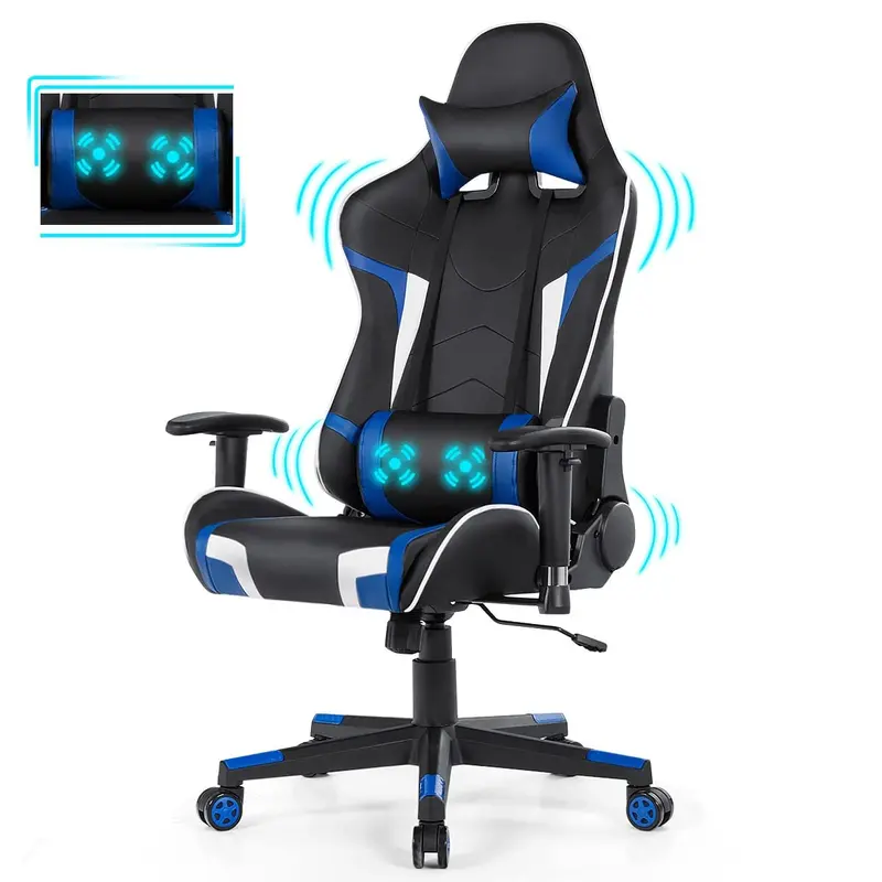 Ergonomic Gaming Chair – Massage-Enabled Racing Office Chair for PC and Console 1