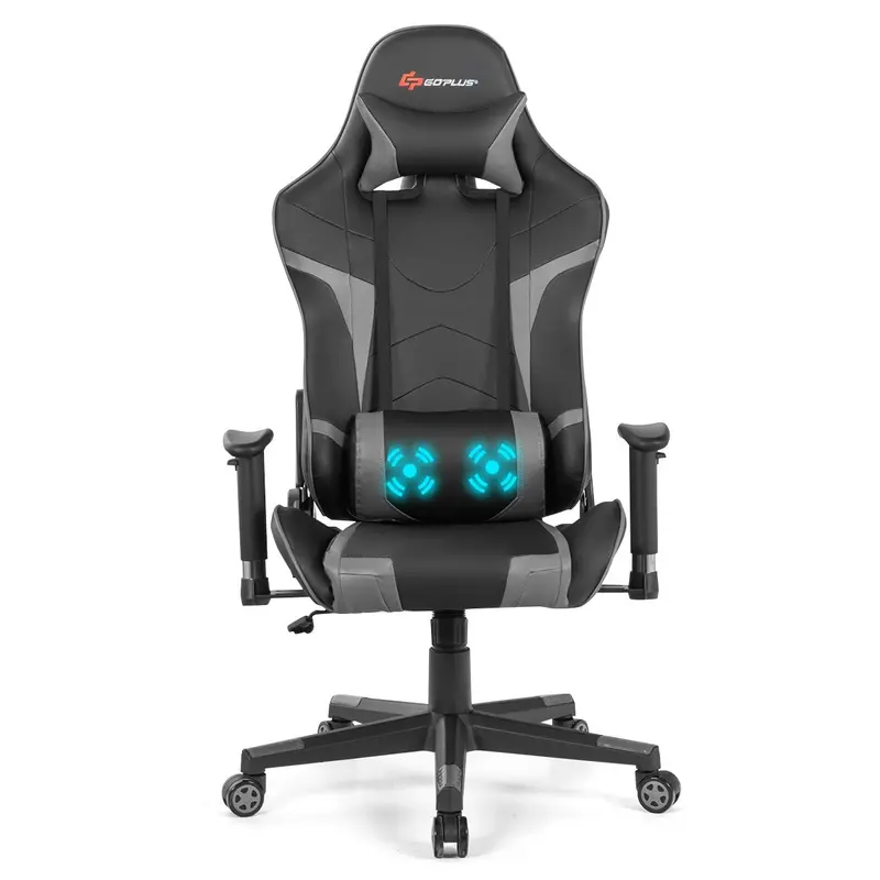 Ergonomic Gaming Chair – Massage-Enabled Racing Office Chair for PC and Console