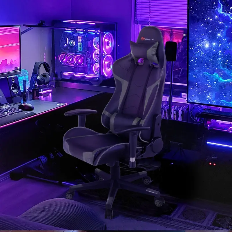 Ergonomic Gaming Chair – Massage-Enabled Racing Office Chair for PC and Console
