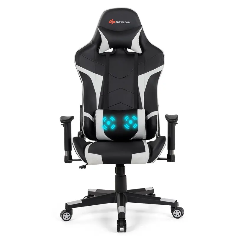 Ergonomic Gaming Chair – Massage-Enabled Racing Office Chair for PC and Console
