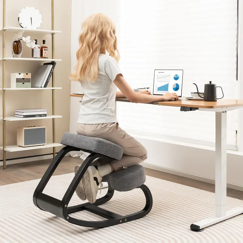 Ergonomic Kneeling Chair – Posture-Support Seat with 4-Inch Thick Memory Foam Cushion 2