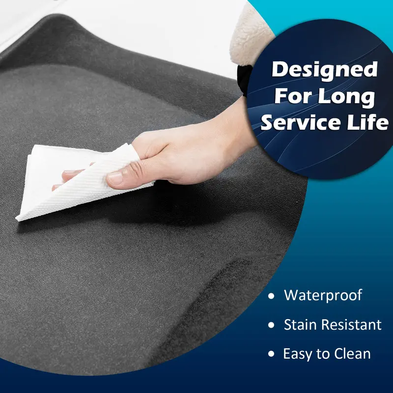 Ergonomic Standing Desk Mat with Textured Surface and Built-in Massage Nubs