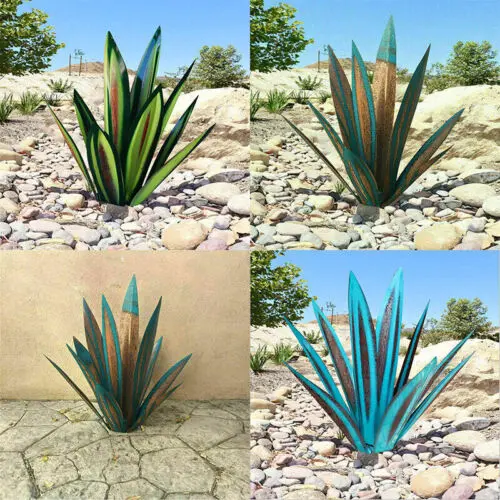 Eternal Agave Metal Sculpture – Rust-Resistant Indoor/Outdoor Decor Piece