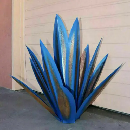 Eternal Agave Metal Sculpture – Rust-Resistant Indoor/Outdoor Decor Piece