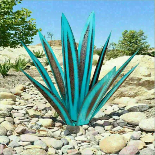 Eternal Agave Metal Sculpture – Rust-Resistant Indoor/Outdoor Decor Piece