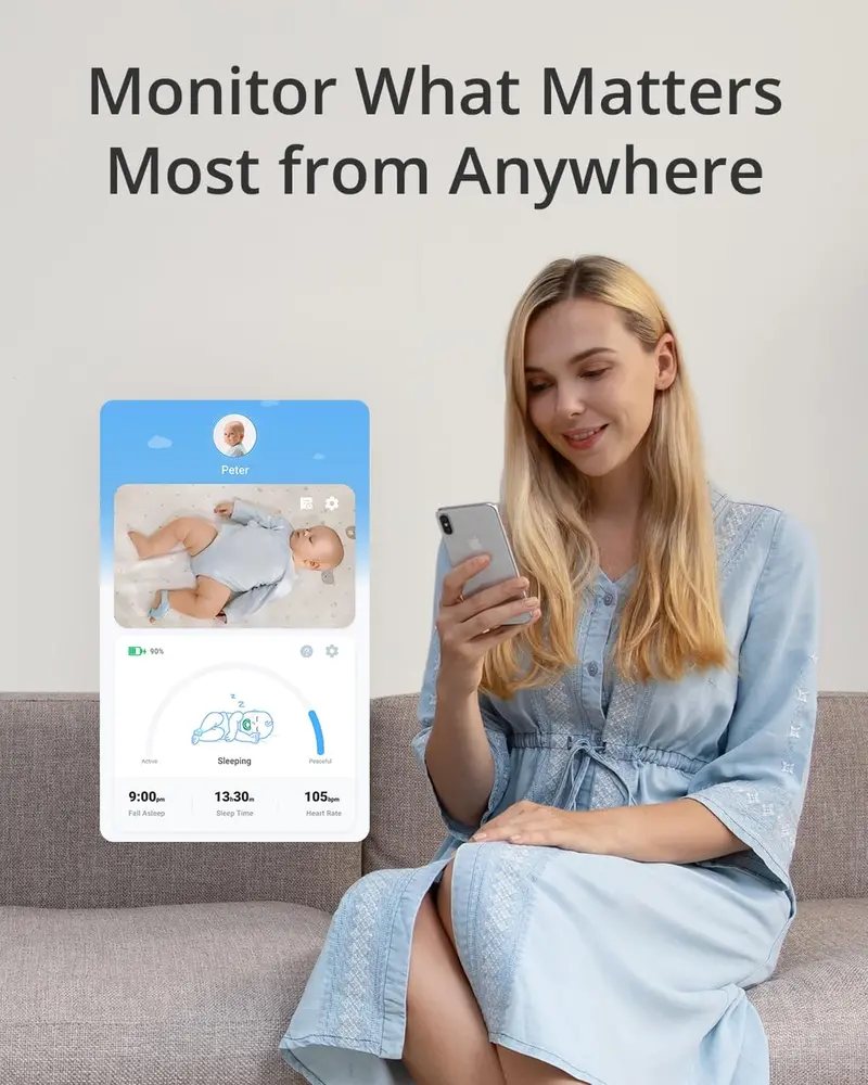 eufy Baby Smart Sock S320 – Wearable 2K HD Baby Monitor with Real-Time Vital Tracking