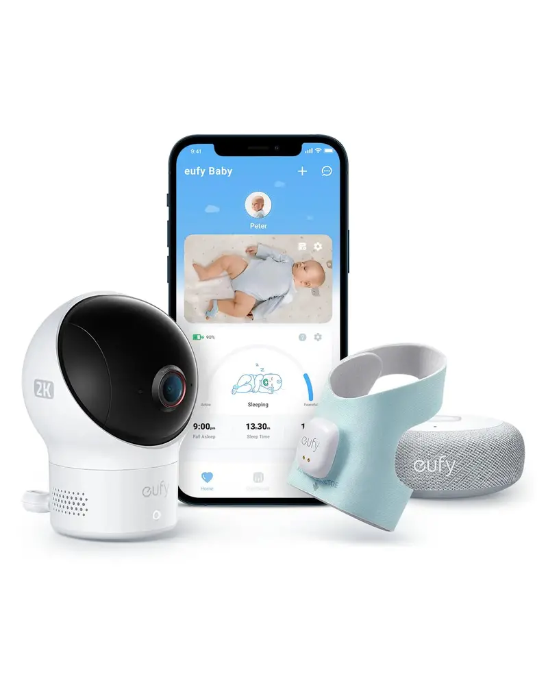 eufy Baby Smart Sock S320 – Wearable Pulse Oximeter + 2K HD Camera Monitor
