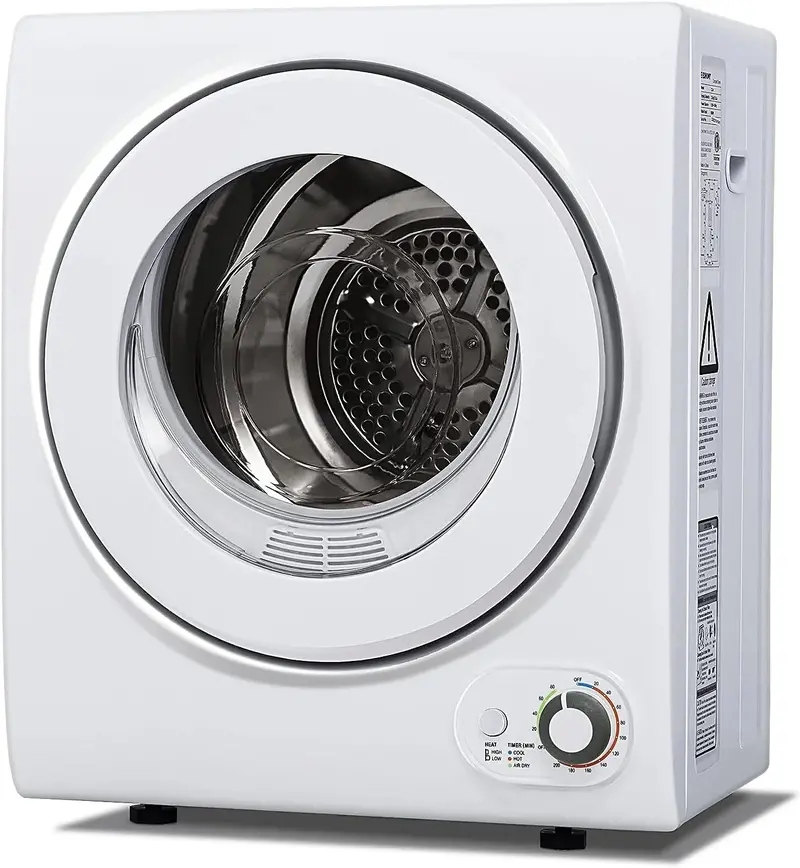 Euhomy 110V Portable Clothes Dryer – 850W Compact 1.5 Cu.Ft Front-Load Laundry Dryer