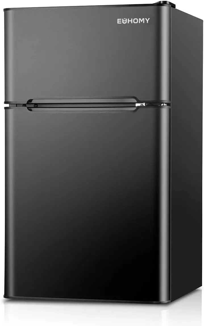 Euhomy 3.2 Cu Ft Compact Mini Fridge with Freezer – Space-Saving & Quiet Operation