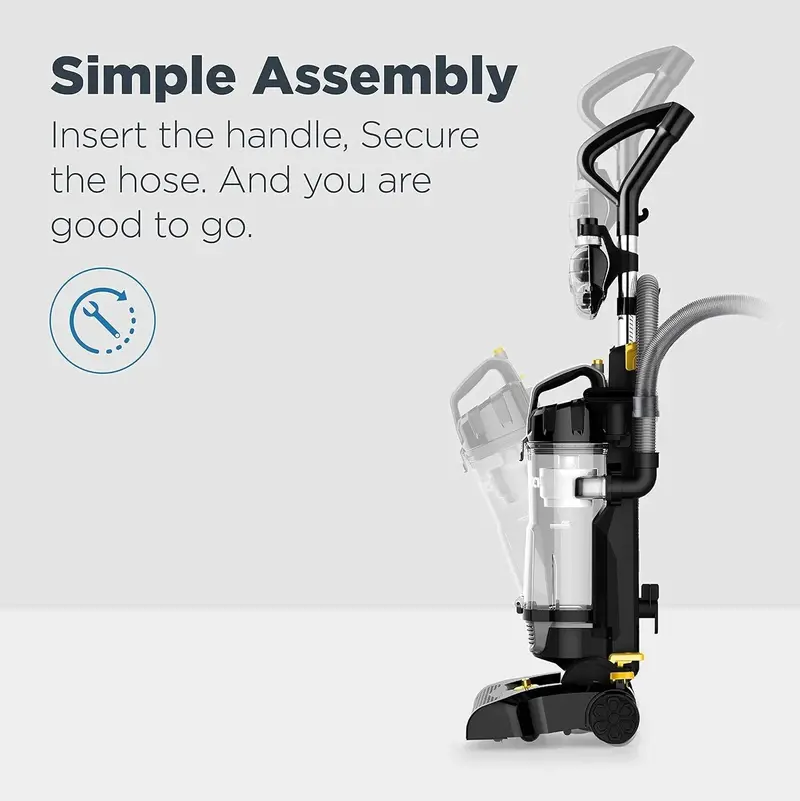 EUREKA PowerSpeed NEU181D Lightweight Upright Vacuum – Strong Suction for Carpets & Hard Floors + Pet Turbo Tool