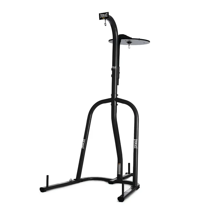 Everlast Dual-Station Heavy-Duty Speed and Heavy Bag Stand – Powder-Coated Steel Frame