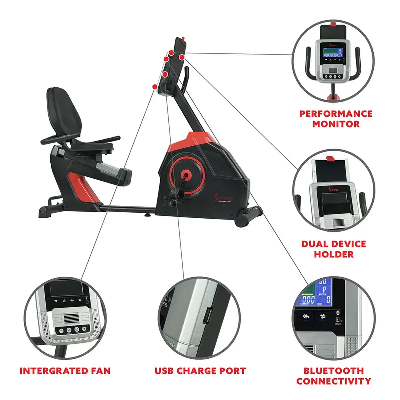 EvoFit Cardio Recumbent Bike – Ergonomic Design for Low-Impact Workouts