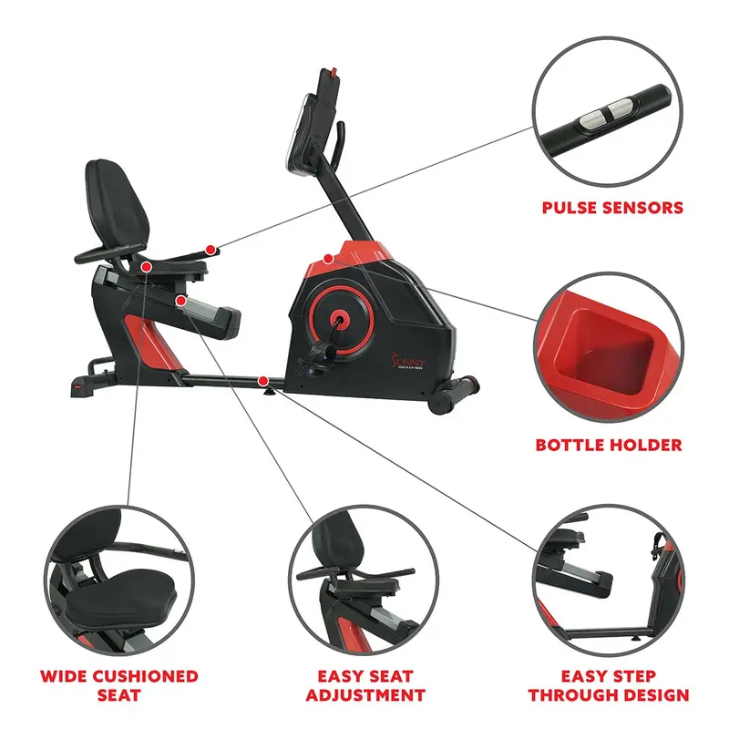 EvoFit Cardio Recumbent Bike – Ergonomic Design for Low-Impact Workouts
