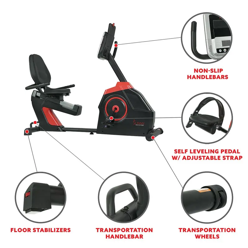 EvoFit Cardio Recumbent Bike – Ergonomic Design for Low-Impact Workouts