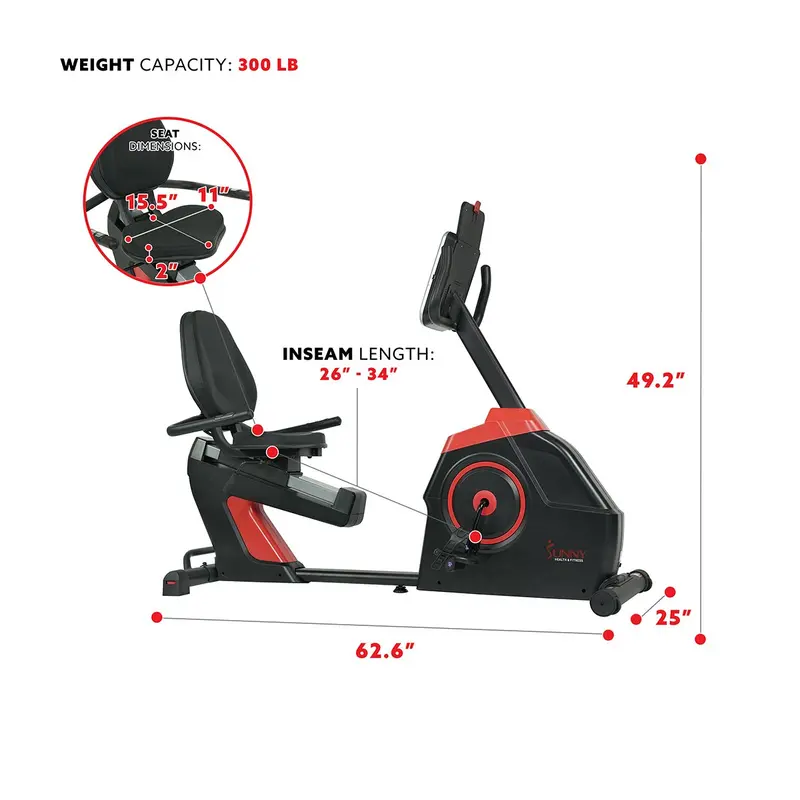 EvoFit Cardio Recumbent Bike – Ergonomic Design for Low-Impact Workouts