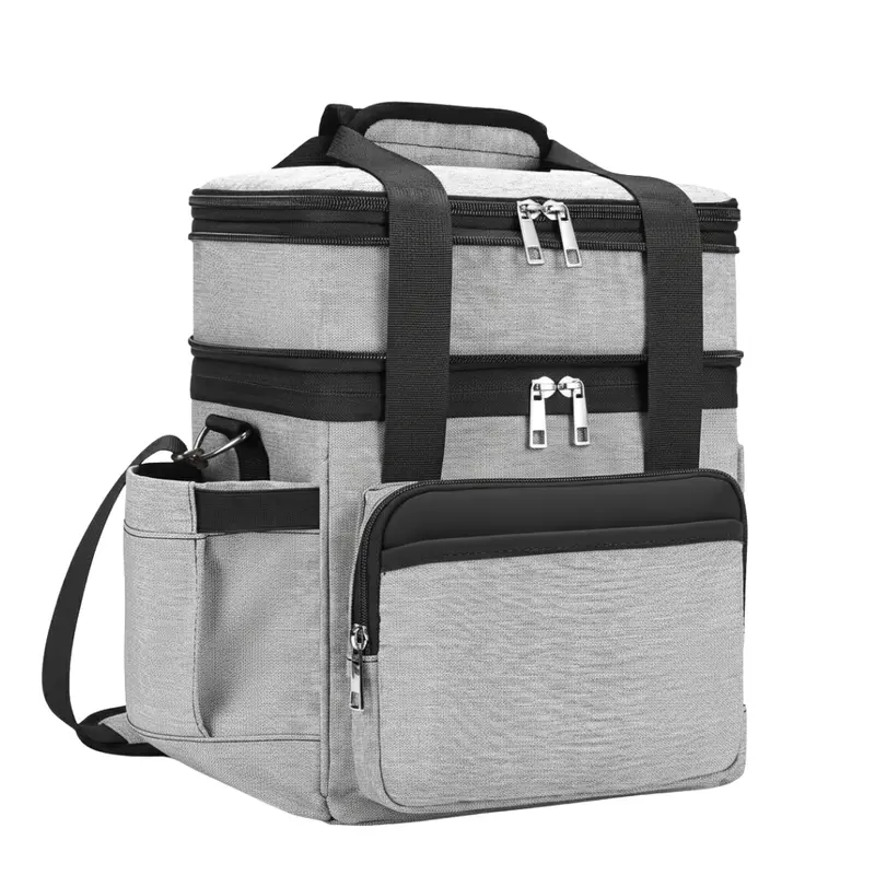 Expandable Dual-Capacity Insulated Lunch Bag (15L/22L) with Thermal Lining