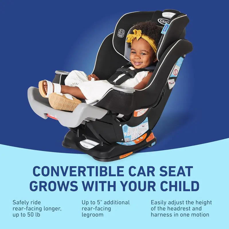 Extend2Fit Convertible Infant Car Seat – Rear- & Forward-Facing with Adjustable Legroom Panel