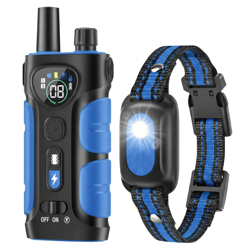 Extended-Range Remote Dog Collar with Built-in Light – 4200 ft Control Distance