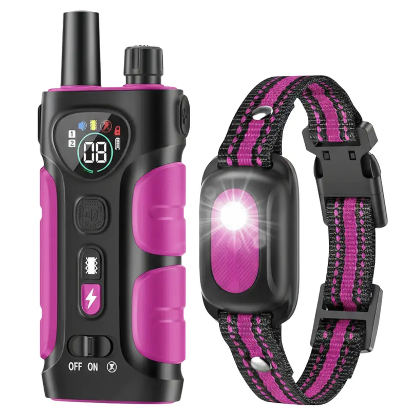 Extended-Range Remote Dog Collar with Built-in Light – 4200 ft Control Distance