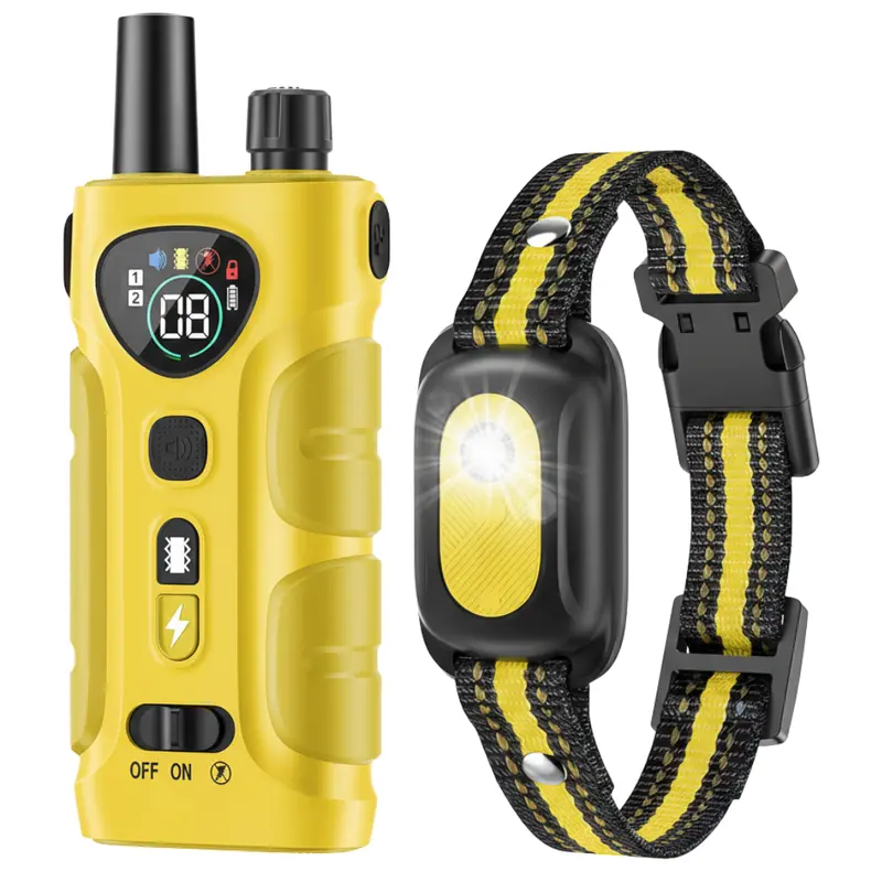 Extended-Range Remote Dog Collar with Built-in Light – 4200 ft Control Distance