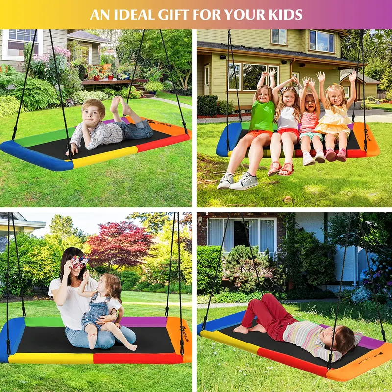Extra-Large 60-Inch Tree Swing Platform – Heavy-Duty 700 lb Capacity for Kids & Adults