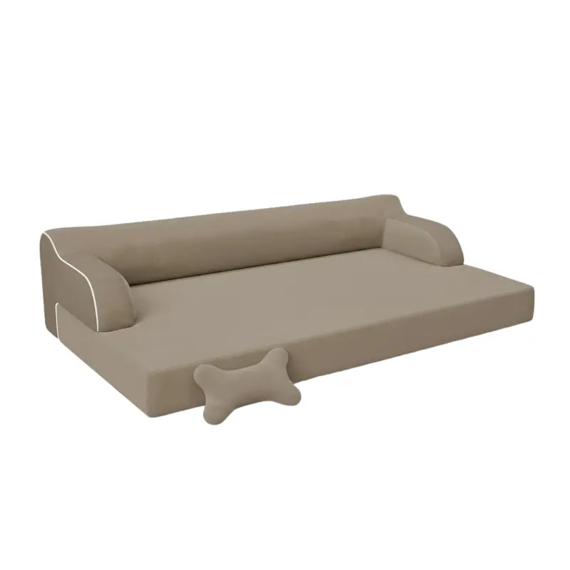 Extra-Large Cooling Memory Foam Pet Bed with Washable Bolstered Cover