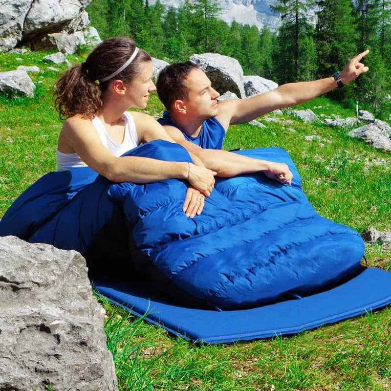 Extra-Large Double Sleeping Bag — Queen-Size Two-Person Design for Adults and Kids 2