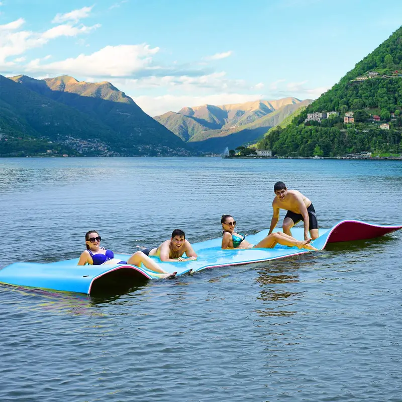 Extra-Large Floating Water Pad – Tear-Resistant XPE Foam Mat (18' x 6' or 12' x 6')