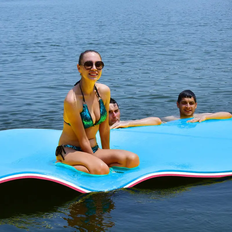 Extra-Large Floating Water Pad – Tear-Resistant XPE Foam Mat (18' x 6' or 12' x 6')