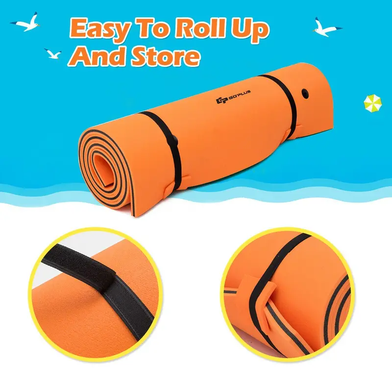 Extra-Large Floating Water Pad – Tear-Resistant XPE Foam Mat (18' x 6' or 12' x 6')