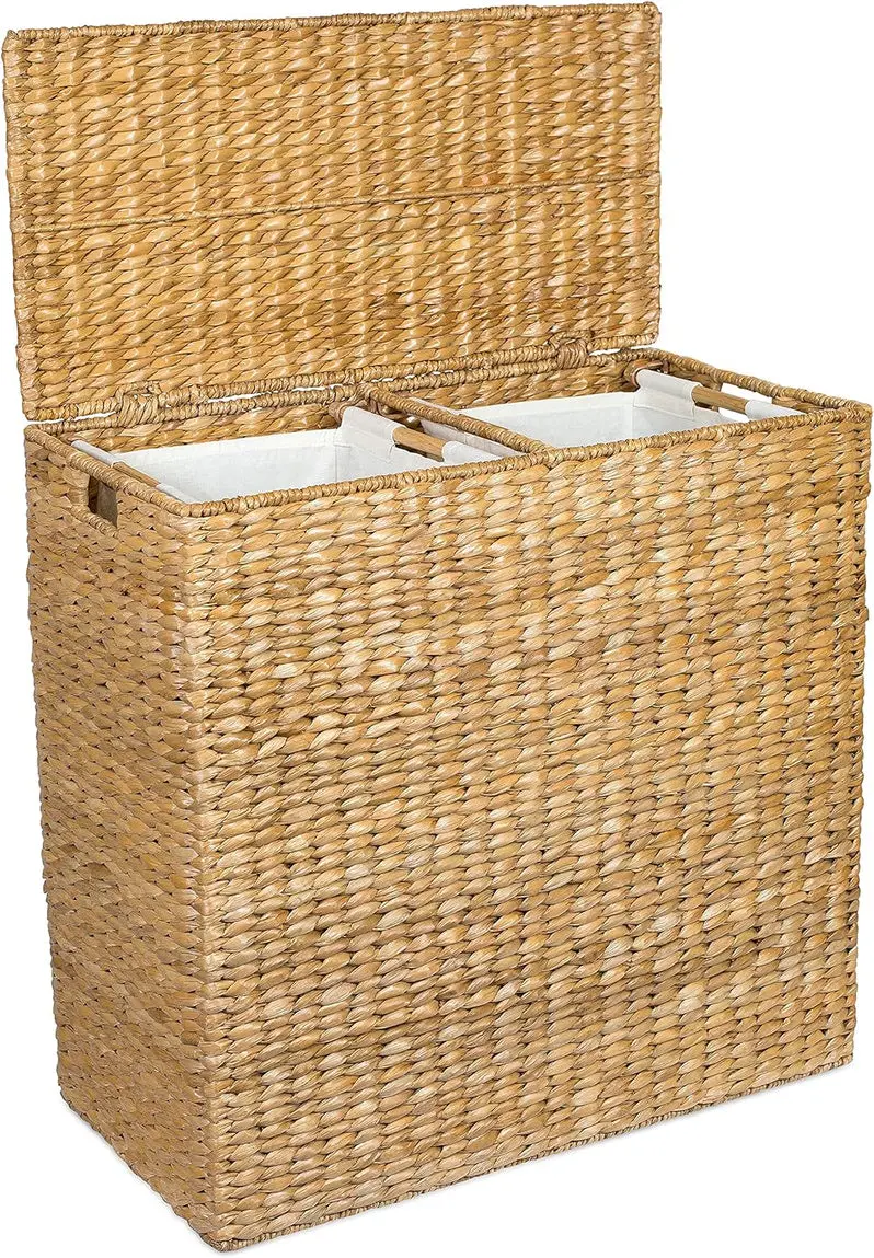 Extra-Large Split Gift Basket – Premium Lined Presentation Container for Gifting