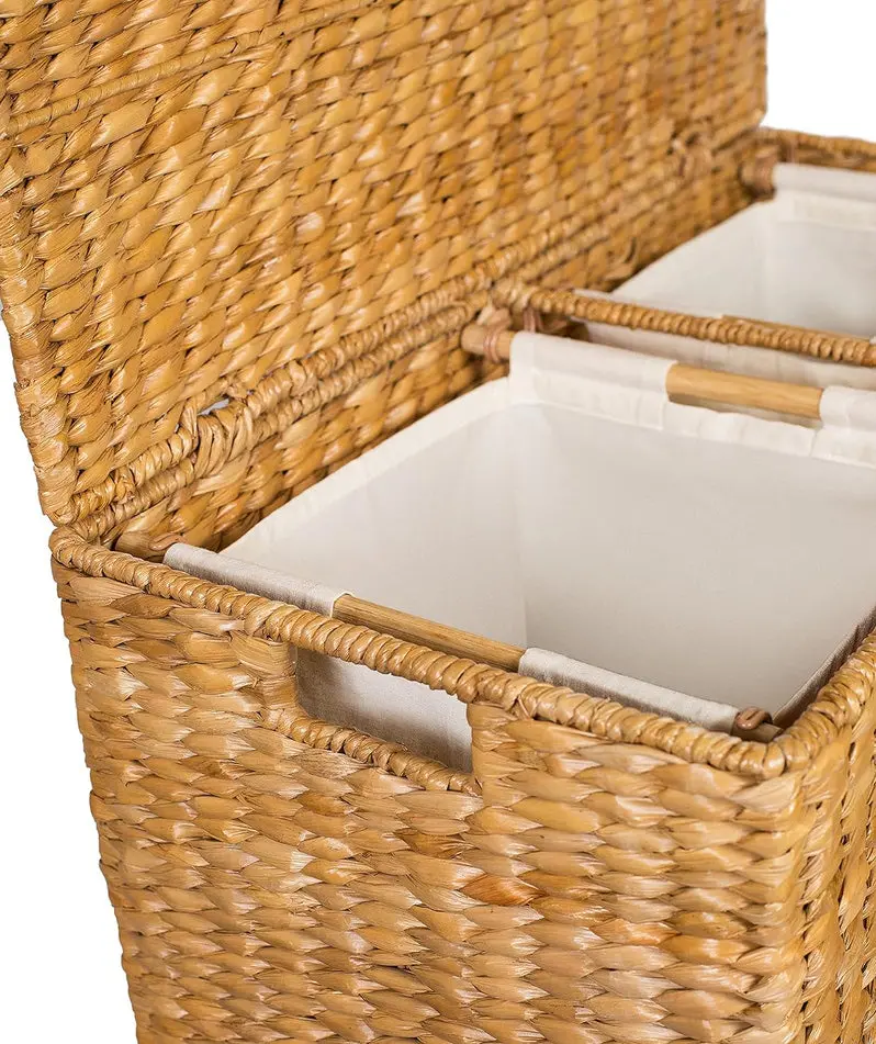 Extra-Large Split Gift Basket – Premium Lined Presentation Container for Gifting